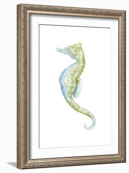 Watercolor Seahorse II-Megan Meagher-Framed Art Print