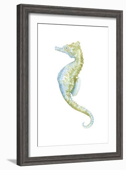 Watercolor Seahorse II-Megan Meagher-Framed Art Print