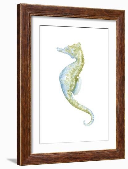 Watercolor Seahorse II-Megan Meagher-Framed Art Print