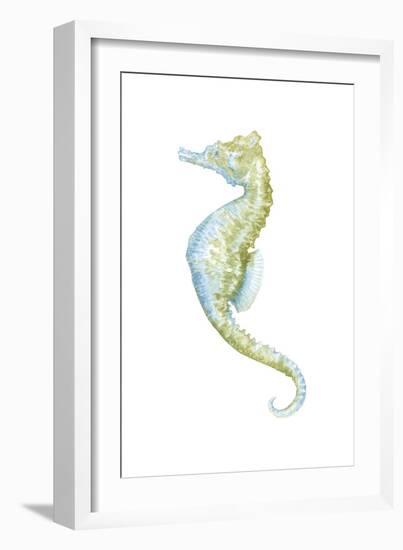 Watercolor Seahorse II-Megan Meagher-Framed Art Print