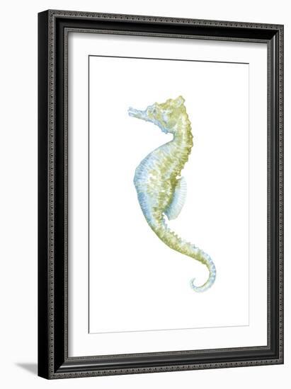 Watercolor Seahorse II-Megan Meagher-Framed Art Print