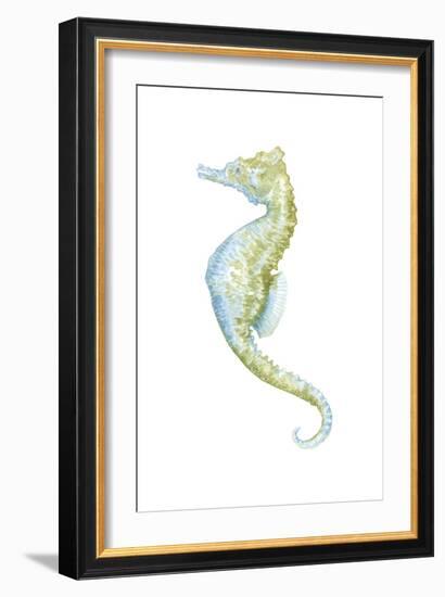 Watercolor Seahorse II-Megan Meagher-Framed Art Print