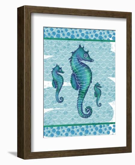 Watercolor Seahorse-Melody Hogan-Framed Art Print