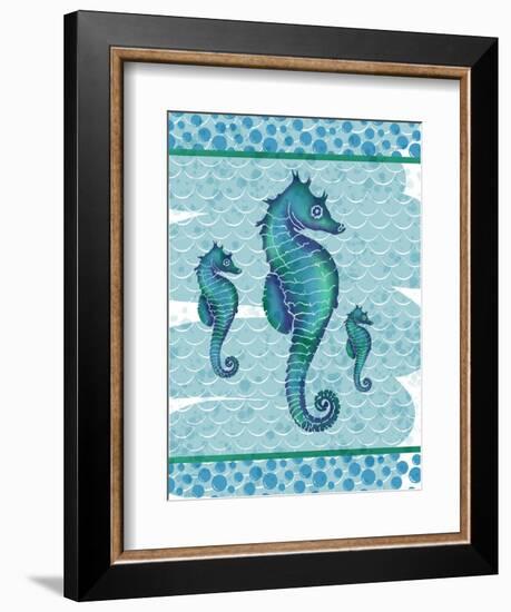 Watercolor Seahorse-Melody Hogan-Framed Art Print