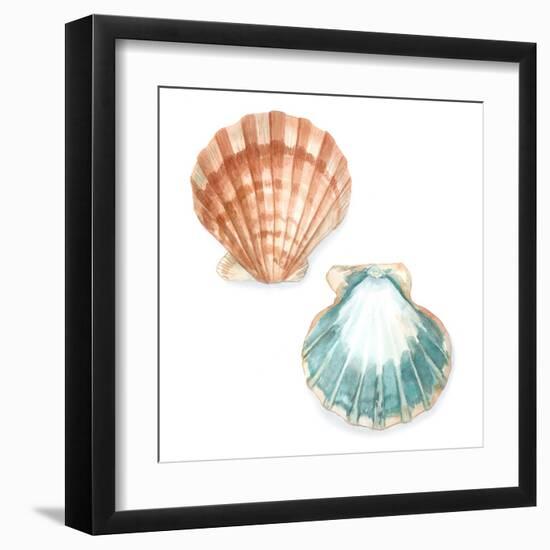 Watercolor Shells I-Megan Meagher-Framed Art Print