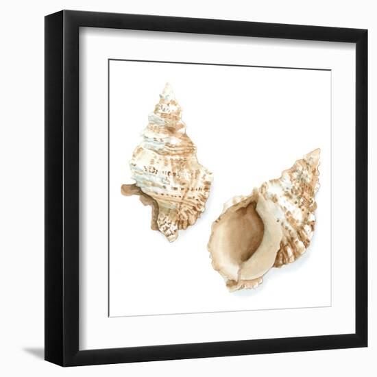 Watercolor Shells VII-Megan Meagher-Framed Art Print