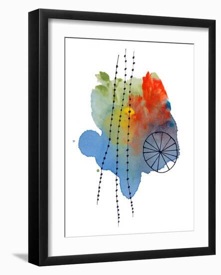 Watercolor sketch 1-Jan Weiss-Framed Art Print