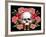 Watercolor Skull with Guns and Roses-tanycya-Framed Art Print