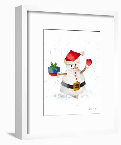 Watercolor Snowman II-Lanie Loreth-Framed Art Print