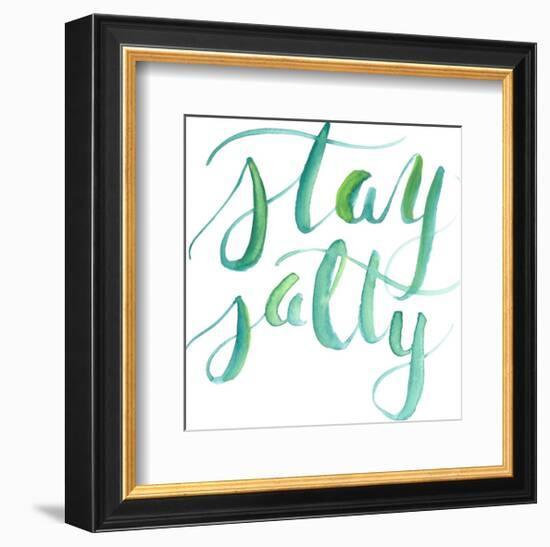 Watercolor Stay Salty Art-Jetty Printables-Framed Art Print