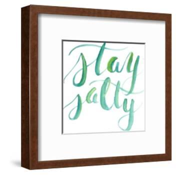 Watercolor Stay Salty Art-Jetty Printables-Framed Art Print