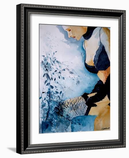 Watercolor Stockings-Pol Ledent-Framed Premium Giclee Print