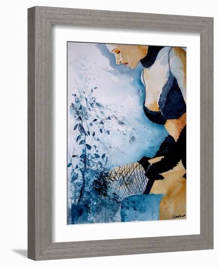Watercolor Stockings-Pol Ledent-Framed Art Print