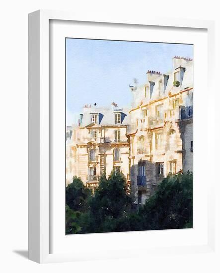 Watercolor Streets of Paris III-Emily Navas-Framed Art Print