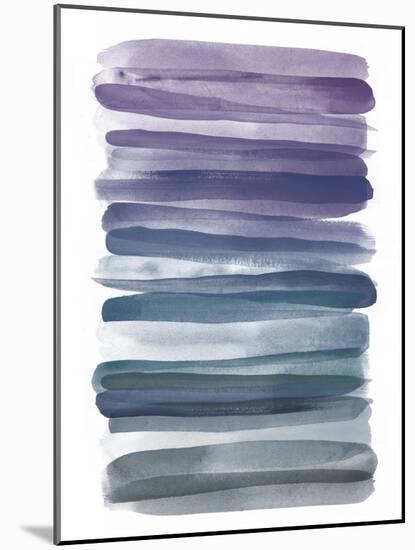 Watercolor Stripes B-THE Studio-Mounted Giclee Print
