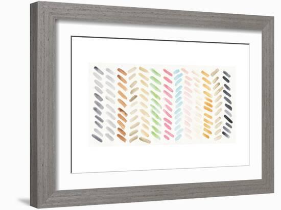 Watercolor Swipes-Elyse DeNeige-Framed Art Print