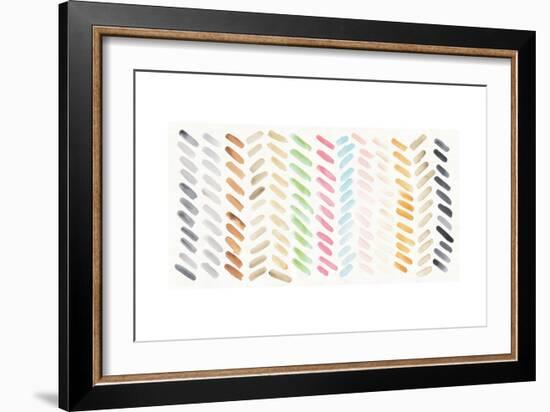 Watercolor Swipes-Elyse DeNeige-Framed Art Print