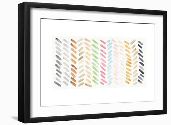 Watercolor Swipes-Elyse DeNeige-Framed Art Print