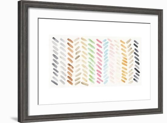 Watercolor Swipes-Elyse DeNeige-Framed Art Print