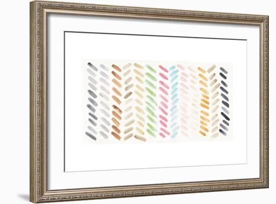 Watercolor Swipes-Elyse DeNeige-Framed Art Print