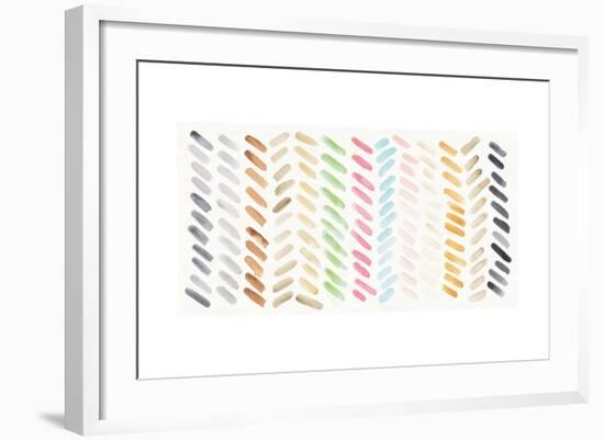 Watercolor Swipes-Elyse DeNeige-Framed Art Print