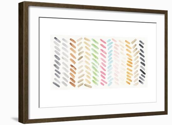 Watercolor Swipes-Elyse DeNeige-Framed Art Print