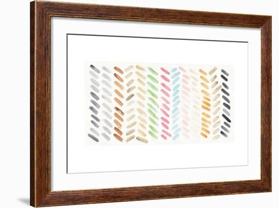 Watercolor Swipes-Elyse DeNeige-Framed Art Print