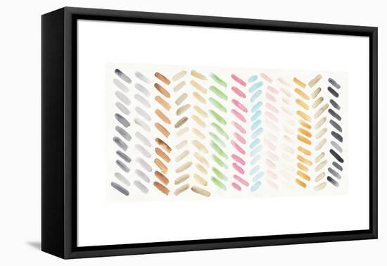 Watercolor Swipes-Elyse DeNeige-Framed Stretched Canvas