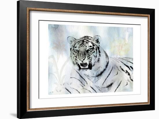 Watercolor Tiger-Sheldon Lewis-Framed Art Print