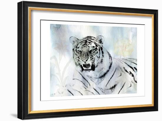 Watercolor Tiger-Sheldon Lewis-Framed Art Print