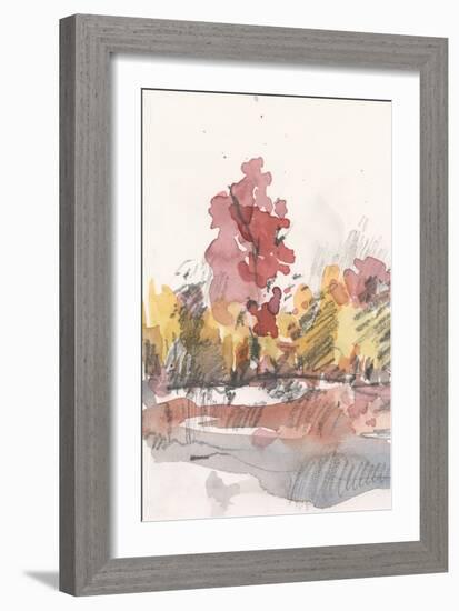 Watercolor Treeline Sketch I-Samuel Dixon-Framed Art Print