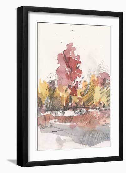 Watercolor Treeline Sketch I-Samuel Dixon-Framed Art Print