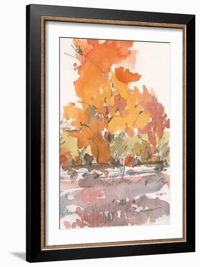 Watercolor Treeline Sketch II-Samuel Dixon-Framed Art Print