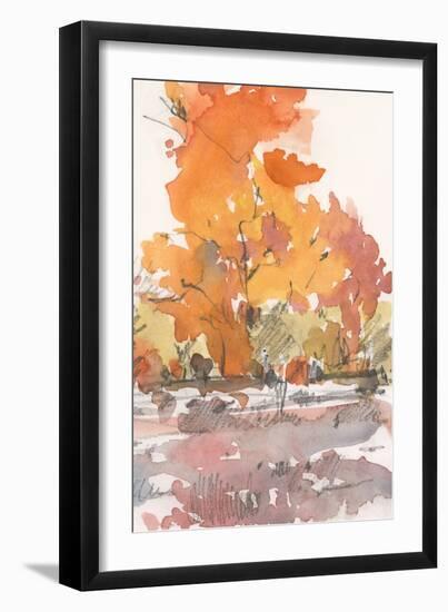 Watercolor Treeline Sketch II-Samuel Dixon-Framed Art Print
