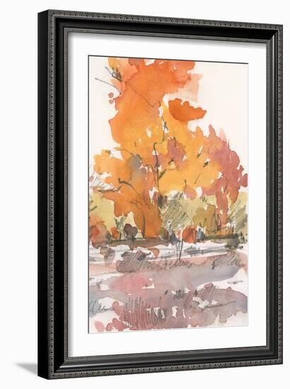 Watercolor Treeline Sketch II-Samuel Dixon-Framed Art Print