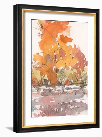 Watercolor Treeline Sketch II-Samuel Dixon-Framed Art Print