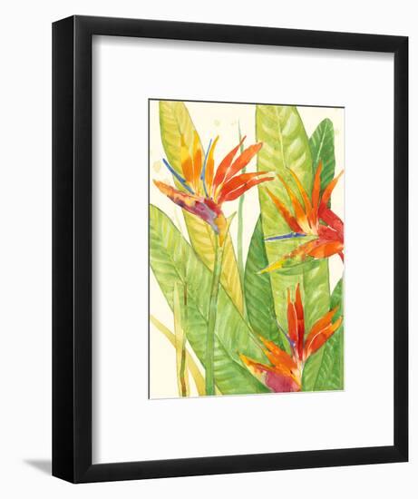 Watercolor Tropical Flowers III-Tim OToole-Framed Art Print