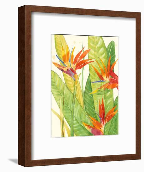 Watercolor Tropical Flowers III-Tim OToole-Framed Art Print