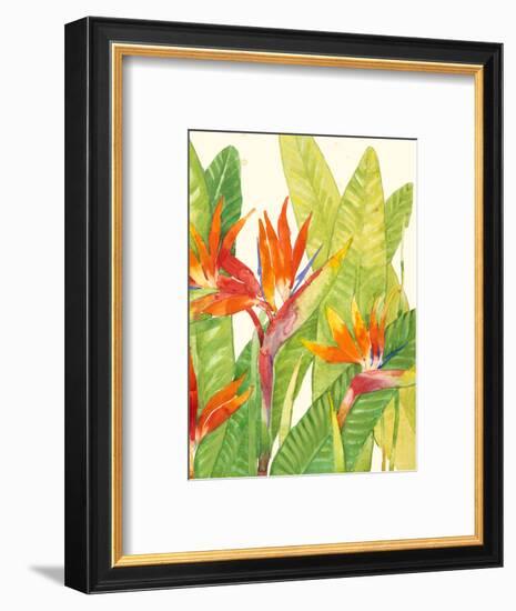 Watercolor Tropical Flowers IV-Tim OToole-Framed Art Print