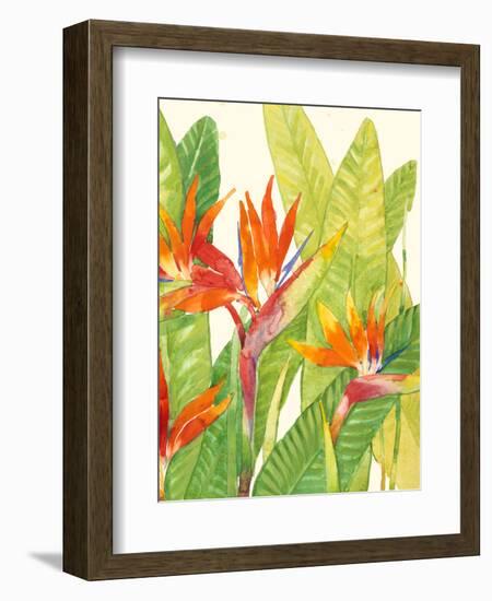 Watercolor Tropical Flowers IV-Tim OToole-Framed Art Print