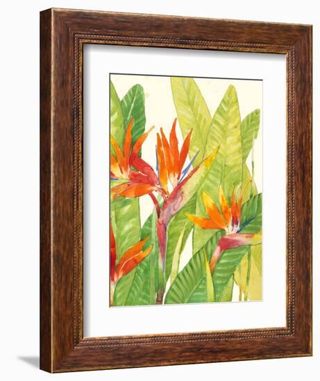 Watercolor Tropical Flowers IV-Tim OToole-Framed Art Print