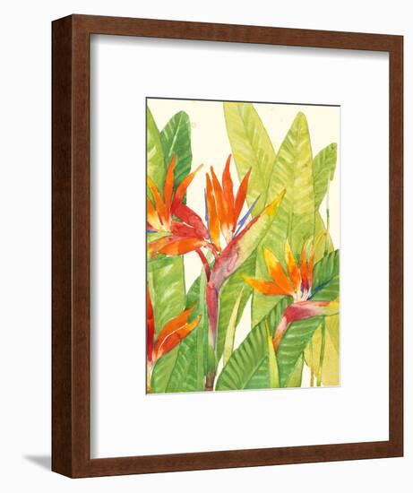 Watercolor Tropical Flowers IV-Tim OToole-Framed Art Print