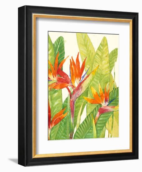 Watercolor Tropical Flowers IV-Tim OToole-Framed Premium Giclee Print