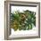 Watercolor Tropical Leaf Pattern-tanycya-Framed Art Print