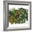 Watercolor Tropical Leaf Pattern-tanycya-Framed Art Print