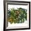 Watercolor Tropical Leaf Pattern-tanycya-Framed Art Print