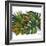 Watercolor Tropical Leaf Pattern-tanycya-Framed Art Print