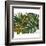 Watercolor Tropical Leaf Pattern-tanycya-Framed Art Print