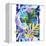 Watercolor Tropical Leaves and Geometric Shapes-tanycya-Framed Stretched Canvas