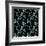 Watercolor Tropical Palm Leaves on Dark Background-Maria Mirnaya-Framed Premium Giclee Print